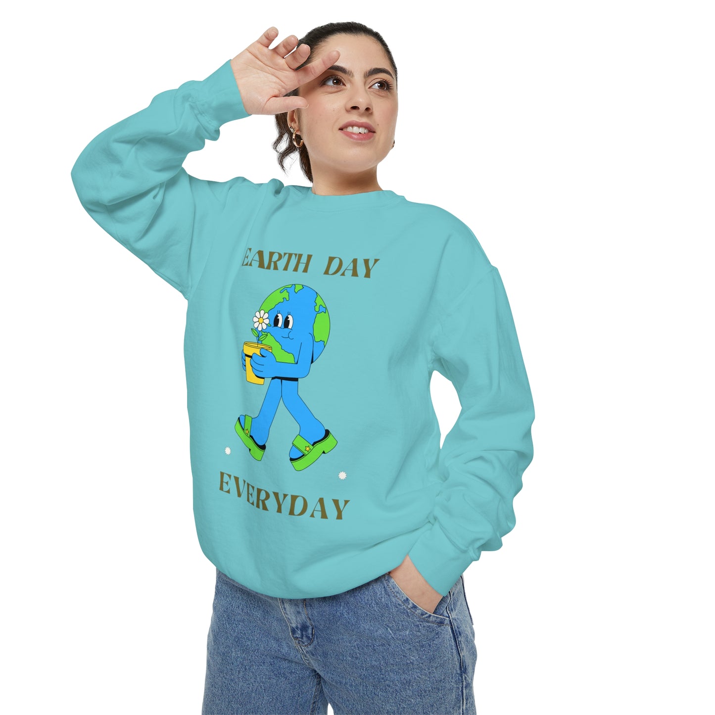 Earth Day Everyday Unisex Garment-Dyed Sweatshirt