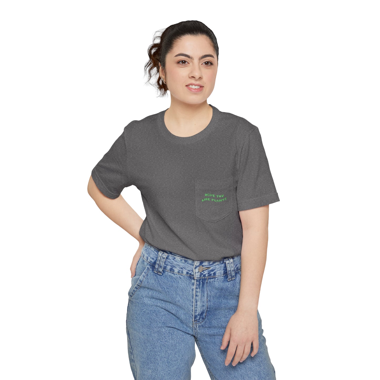 Hope You Like Plants Unisex Pocket Tee
