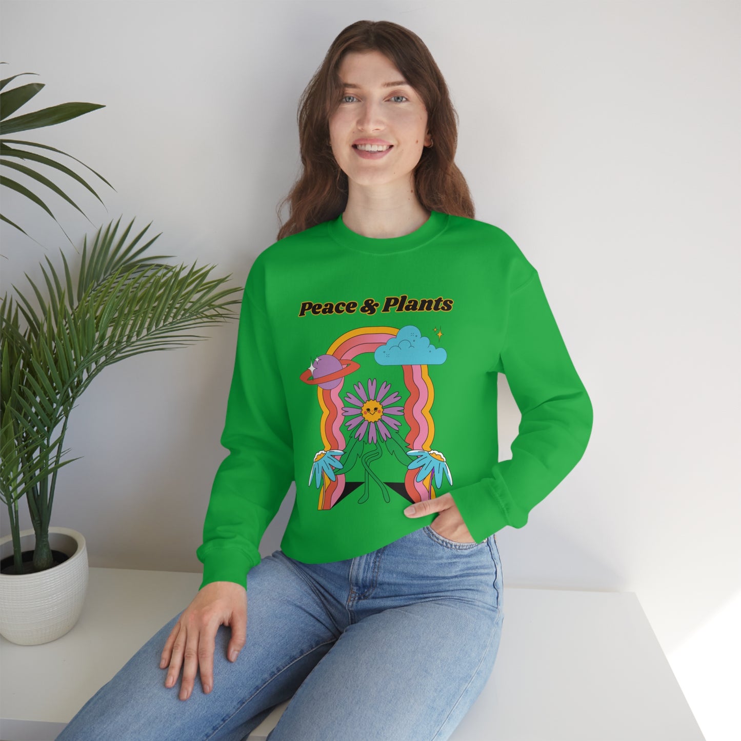 Peace & Plants Unisex Crewneck