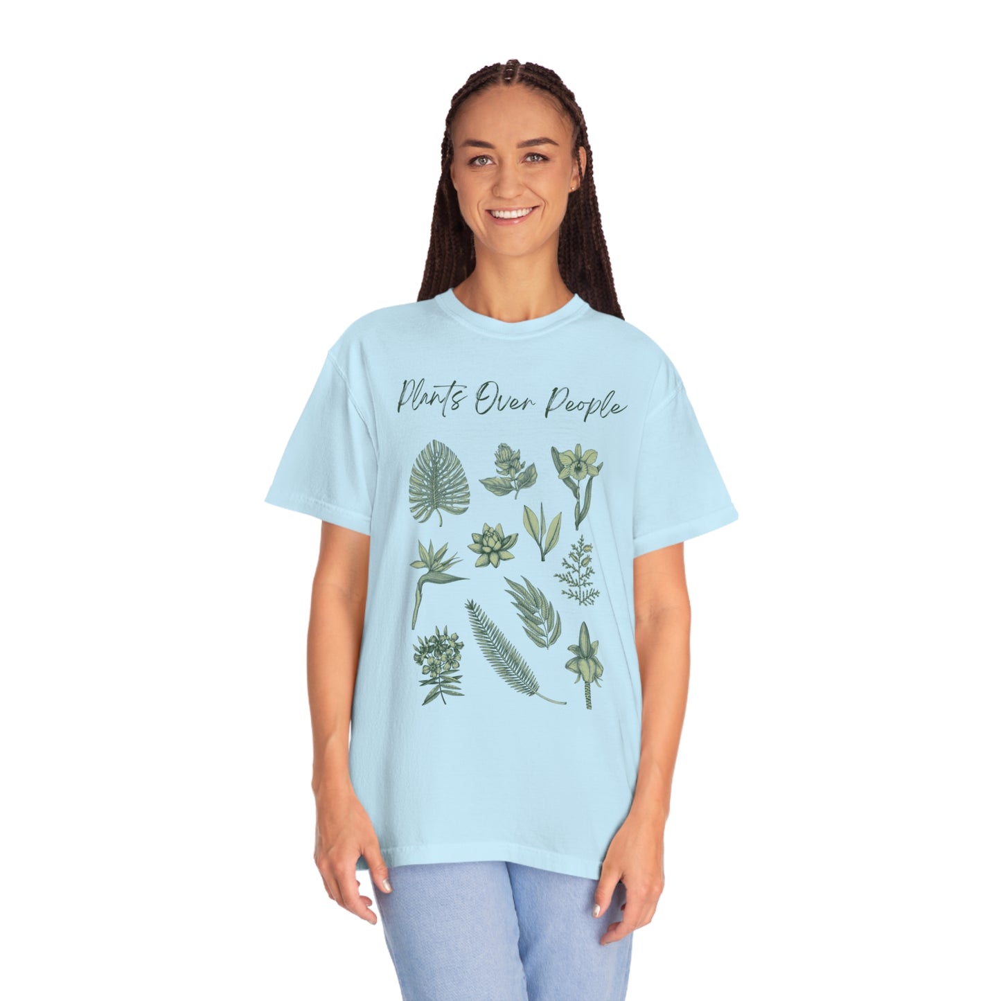 Plants Over People Unisex Garment-Dyed T-shirt