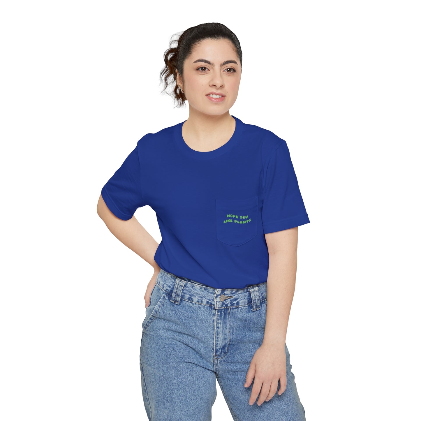 Hope You Like Plants Unisex Pocket Tee