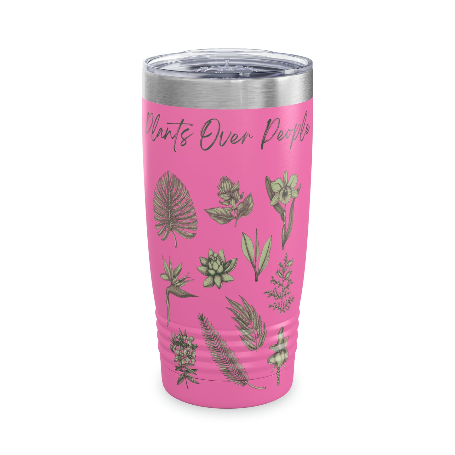 Plants Over People Ringneck Tumbler, 20oz