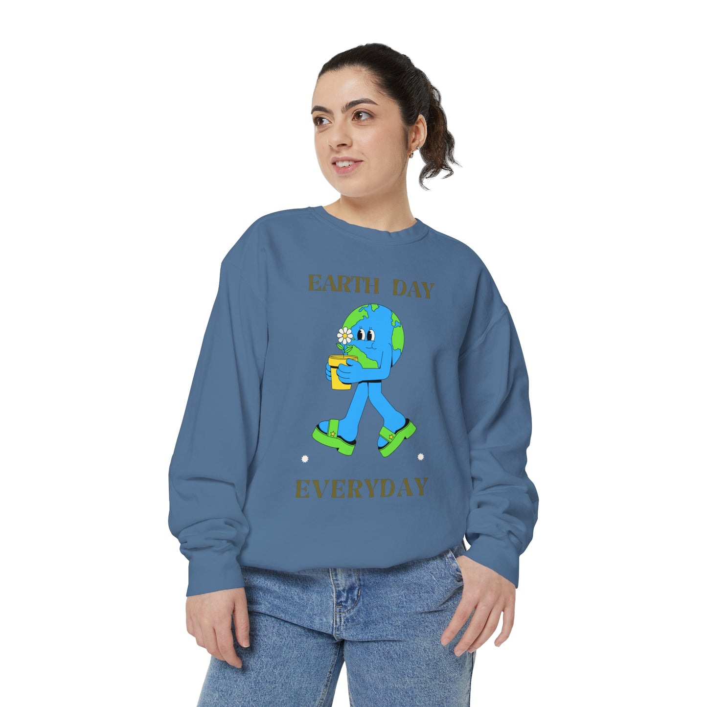 Earth Day Everyday Unisex Garment-Dyed Sweatshirt