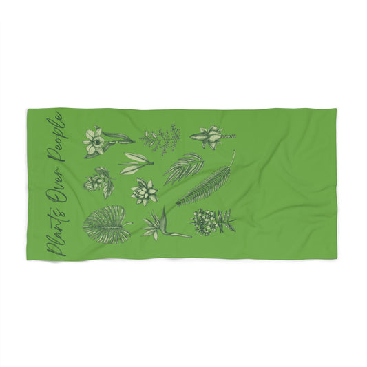 Plants Over People Beach Towel