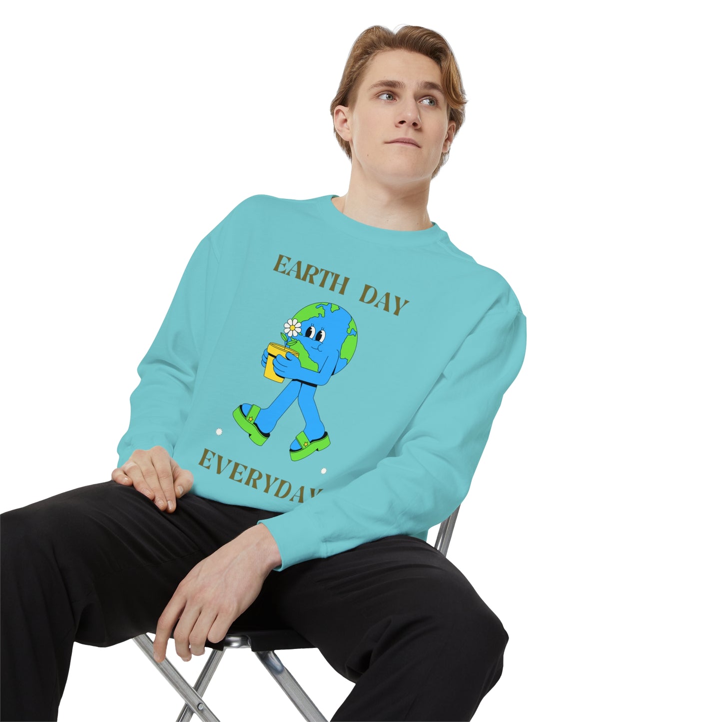 Earth Day Everyday Unisex Garment-Dyed Sweatshirt