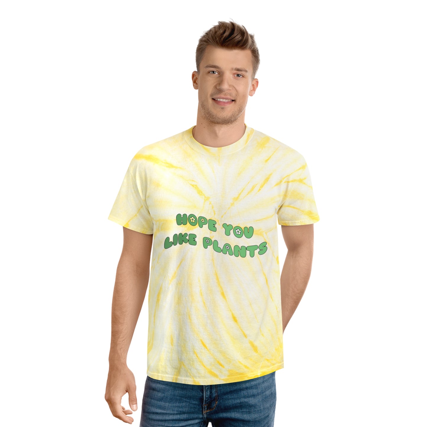 Hope You Like Plants Tie-Dye Tee, Cyclone
