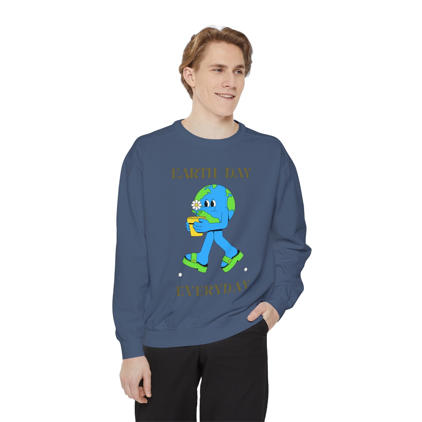 Earth Day Everyday Unisex Garment-Dyed Sweatshirt
