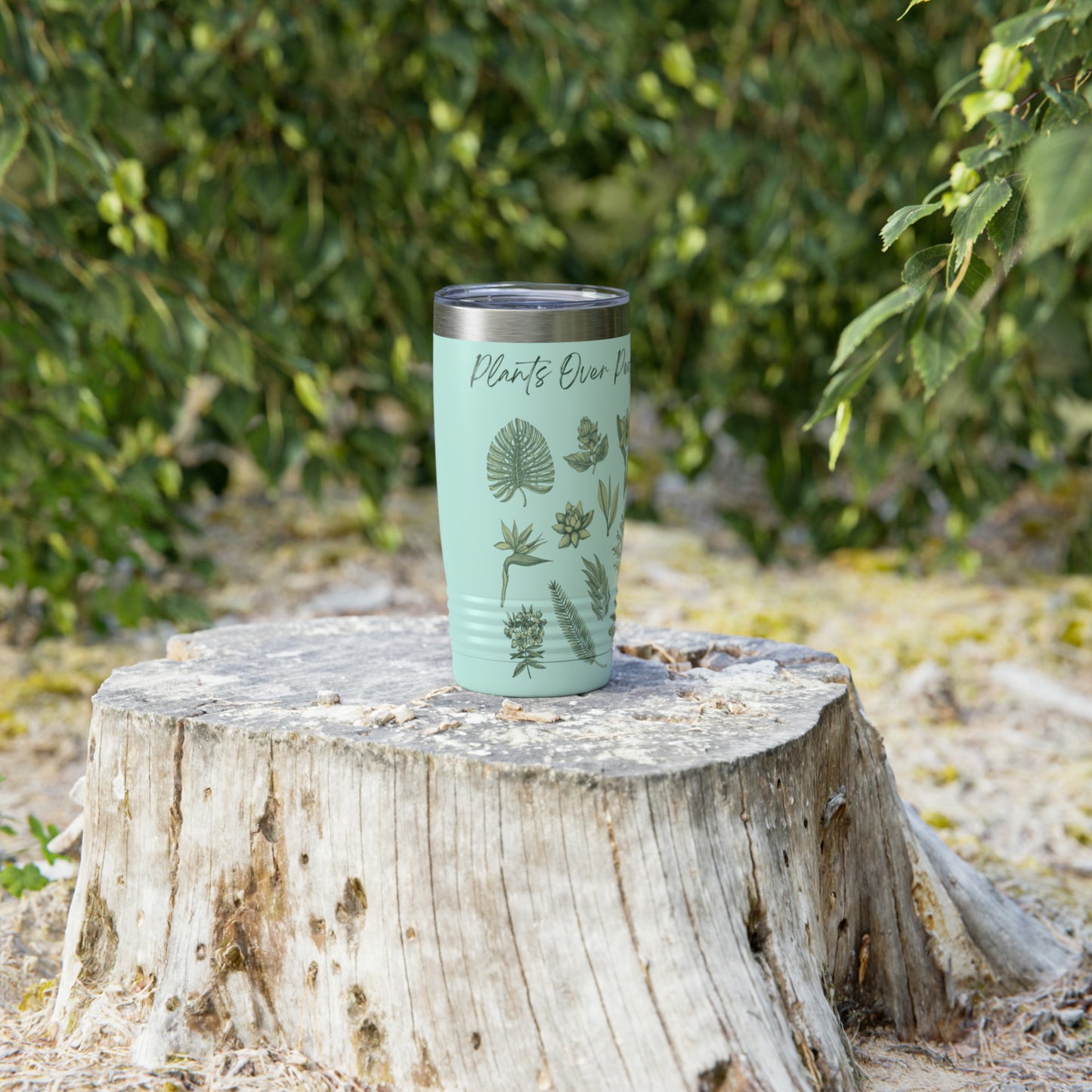 Plants Over People Ringneck Tumbler, 20oz