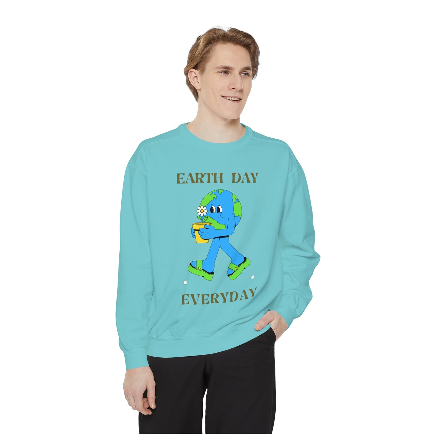 Earth Day Everyday Unisex Garment-Dyed Sweatshirt