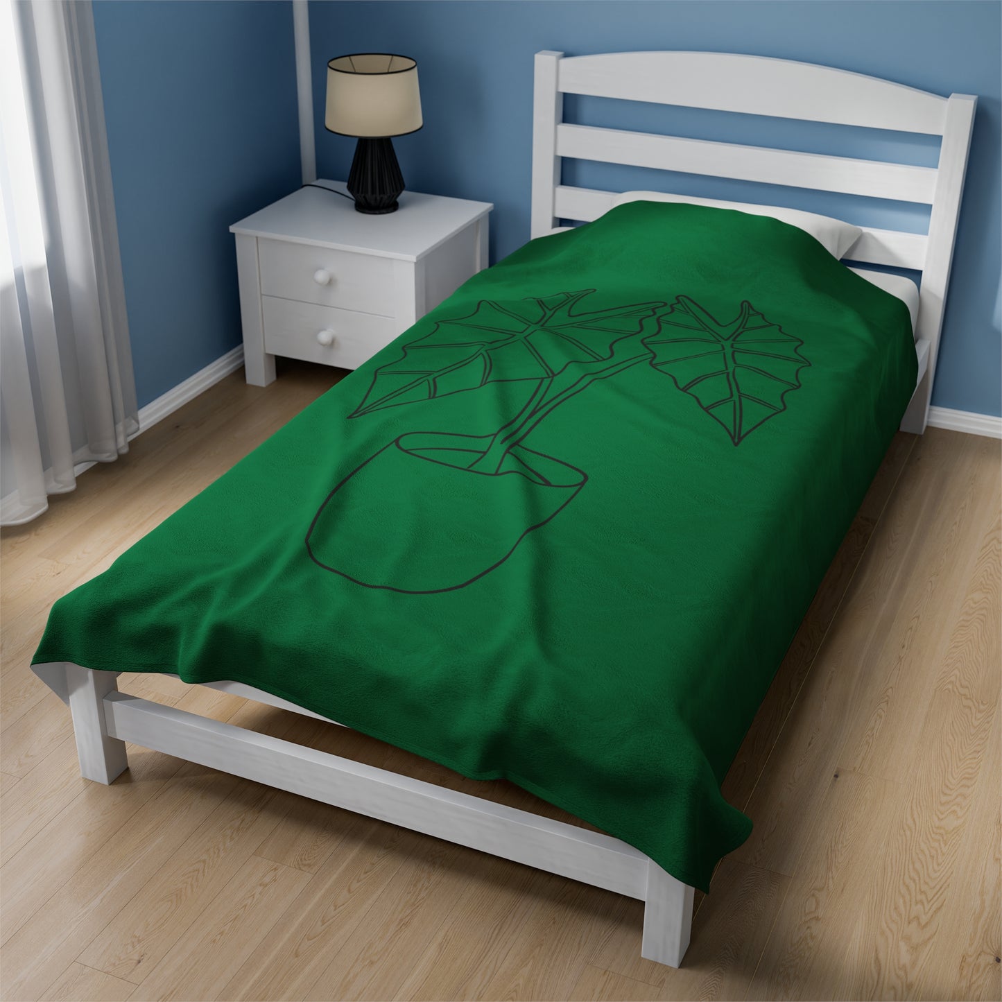 Alocasia Velveteen Plush Blanket