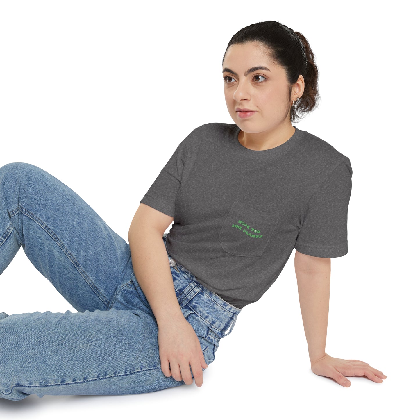 Hope You Like Plants Unisex Pocket Tee