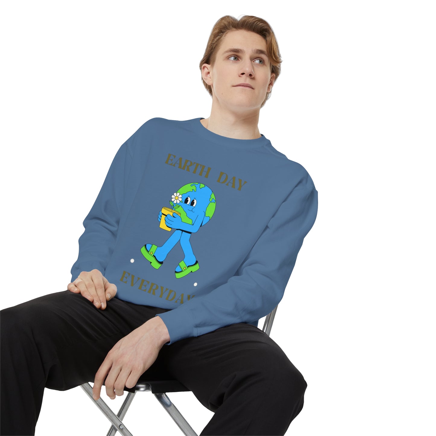 Earth Day Everyday Unisex Garment-Dyed Sweatshirt