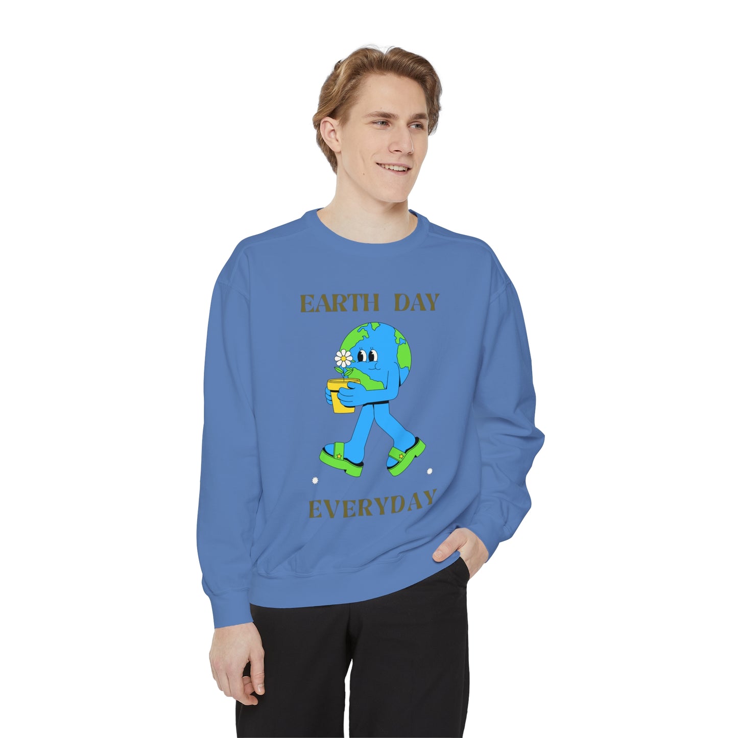 Earth Day Everyday Unisex Garment-Dyed Sweatshirt