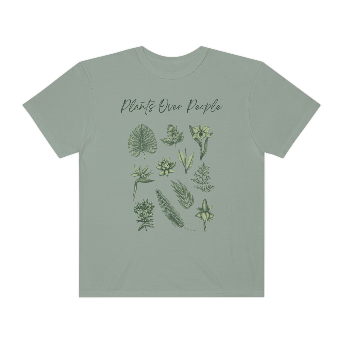 Plants Over People Unisex Garment-Dyed T-shirt