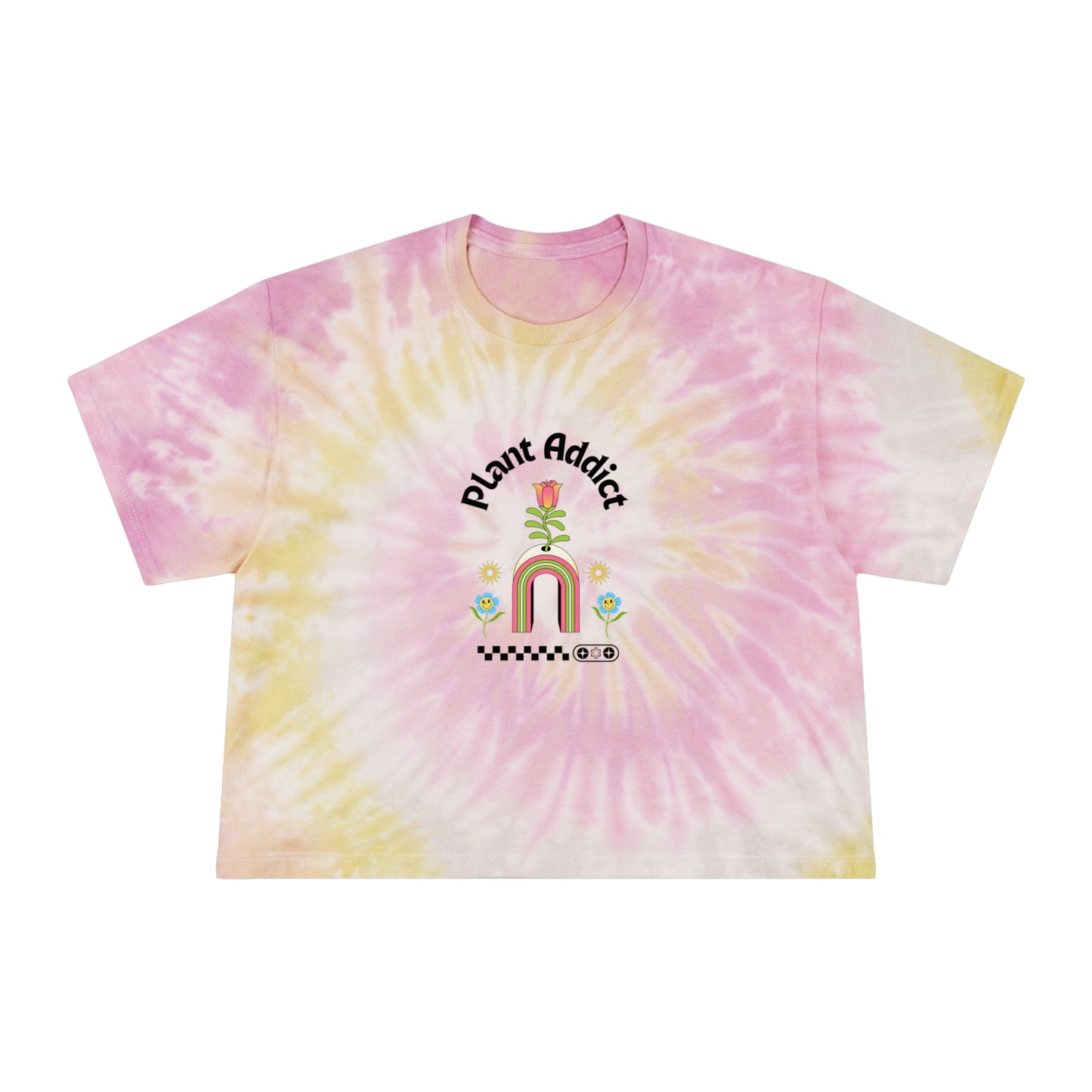 Plant Addict Women's Tie-Dye Crop Tee