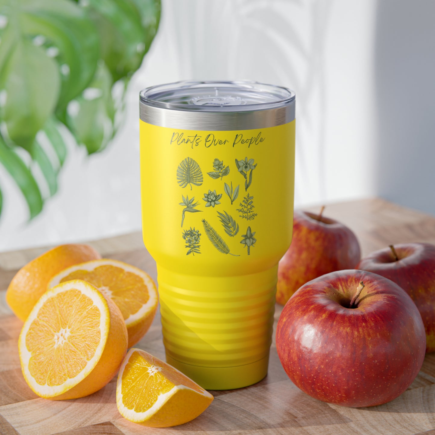 Plants Over People Ringneck Tumbler, 30oz