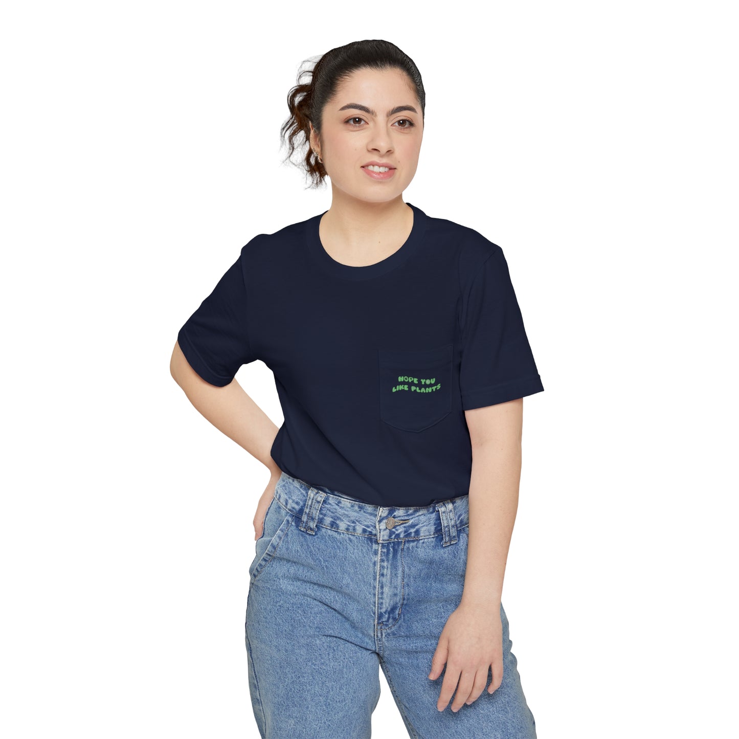 Hope You Like Plants Unisex Pocket Tee