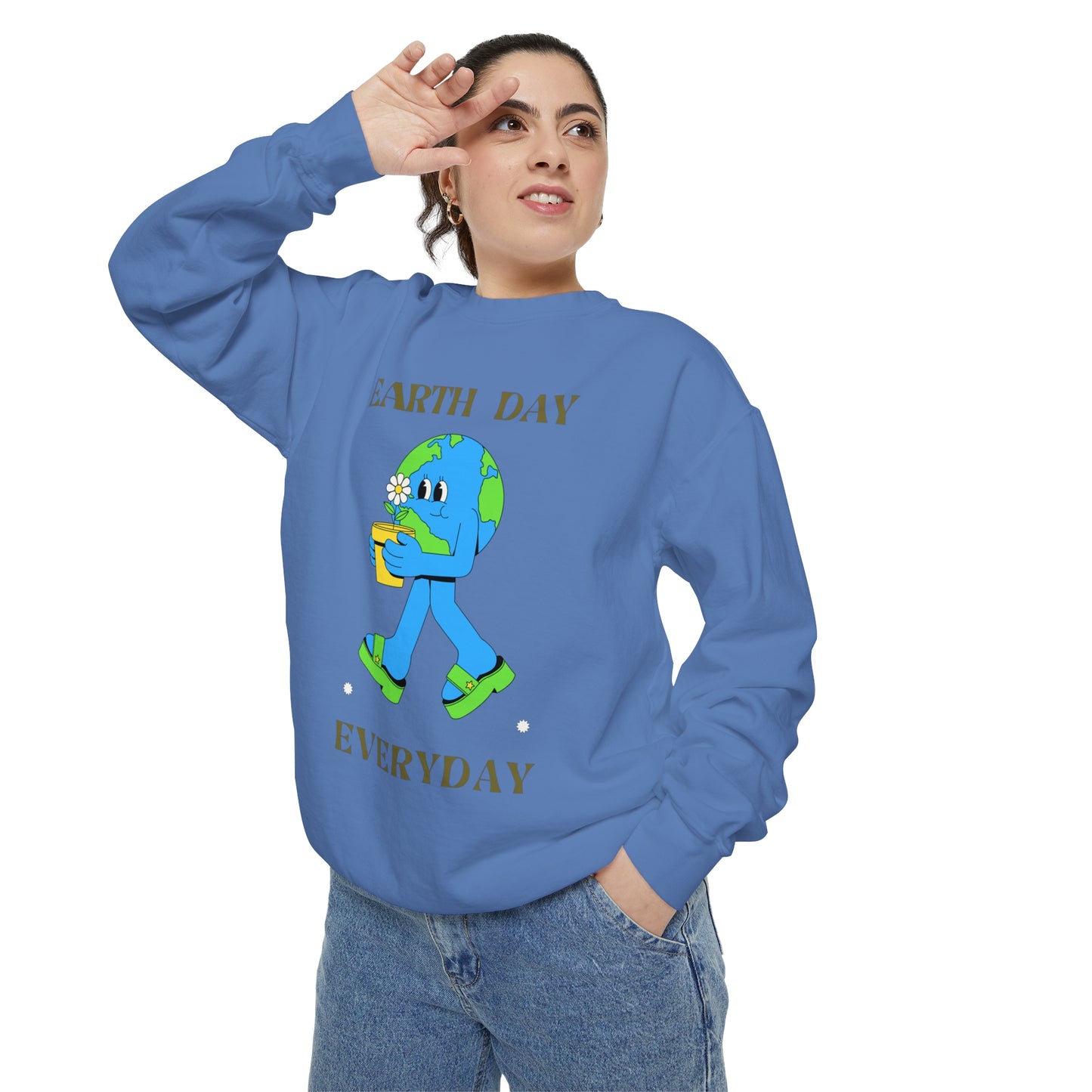 Earth Day Everyday Unisex Garment-Dyed Sweatshirt