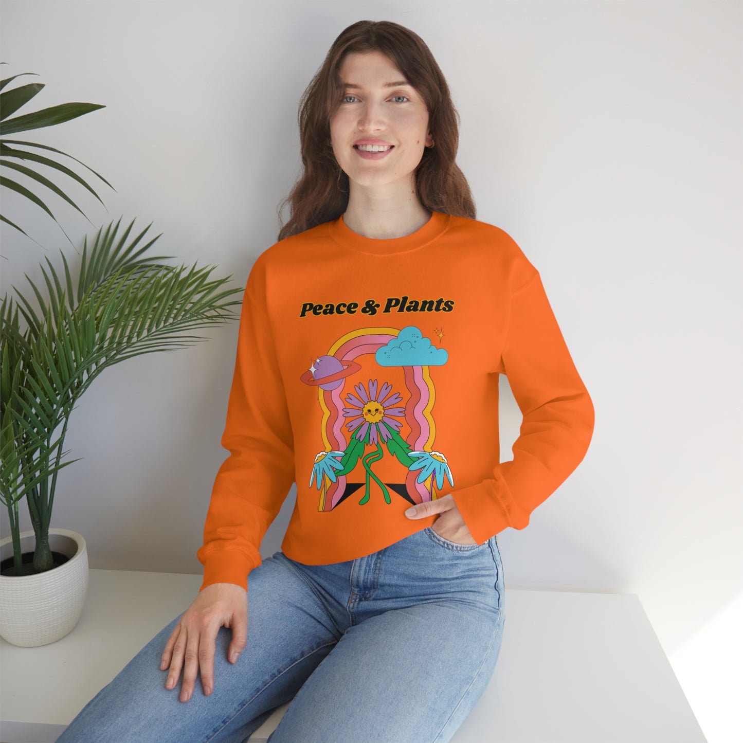 Peace & Plants Unisex Crewneck