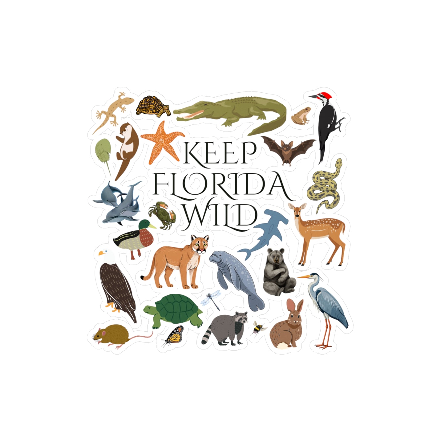 Keep Florida Wild Vinyl Decals