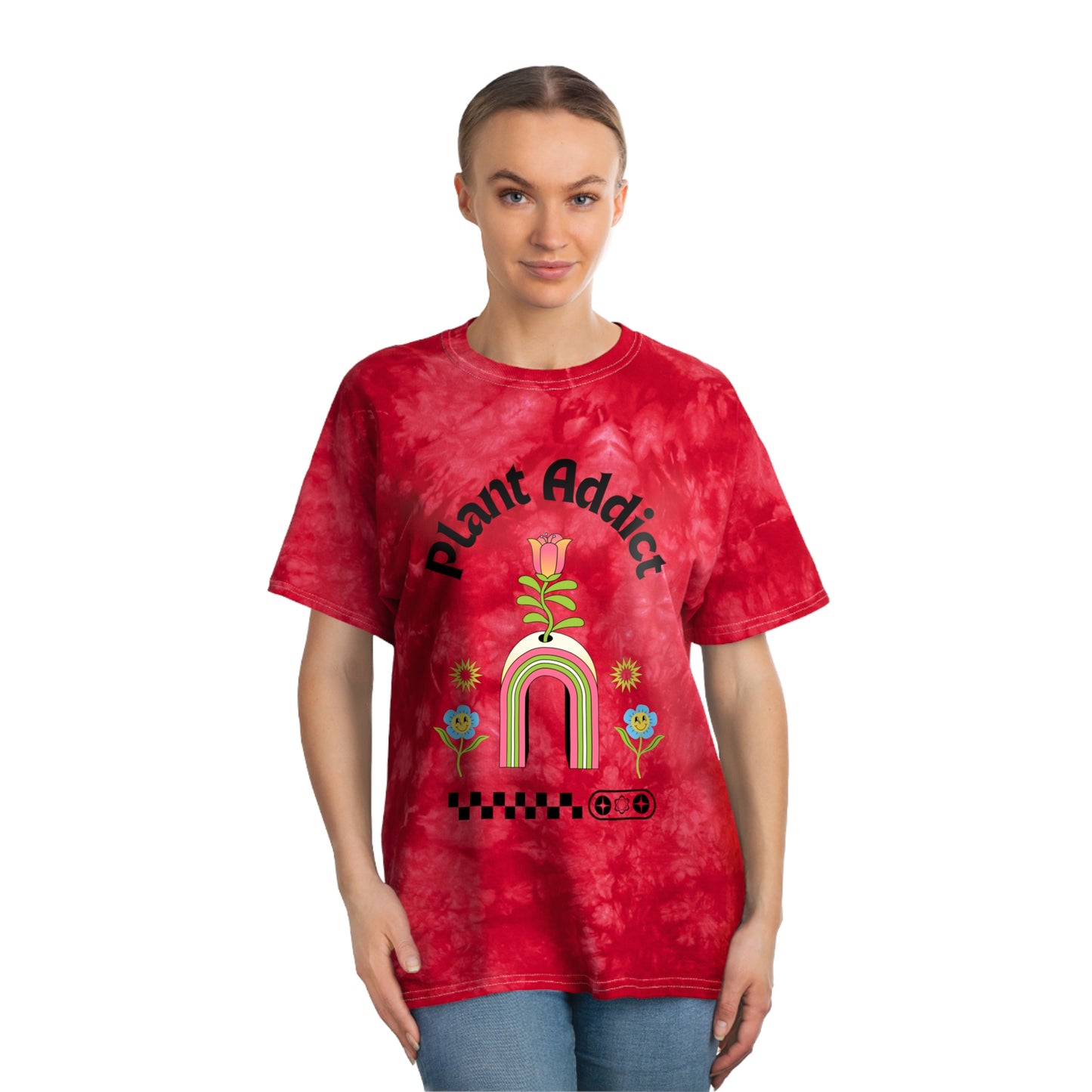 Plant Addict Tie-Dye Tee, Crystal