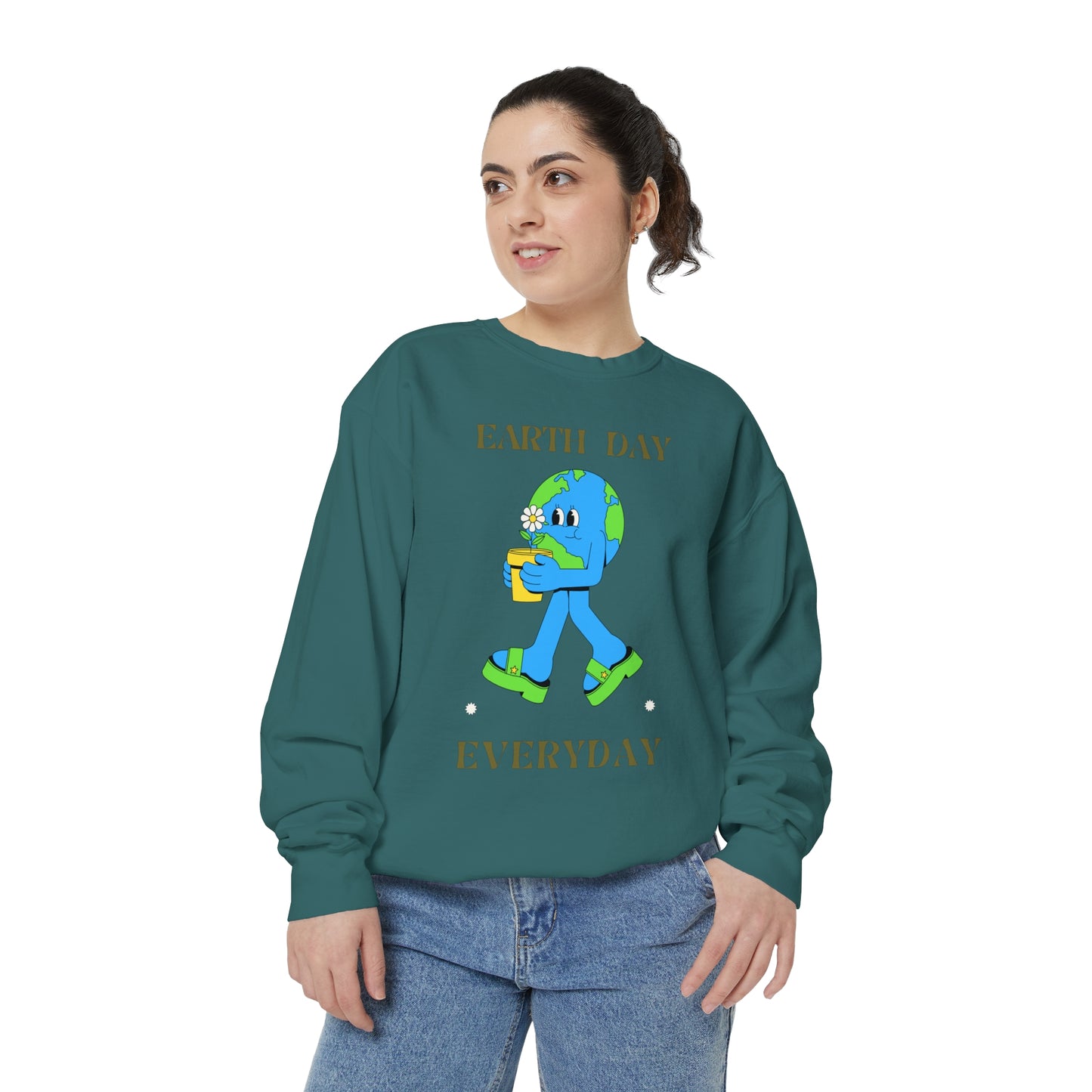 Earth Day Everyday Unisex Garment-Dyed Sweatshirt
