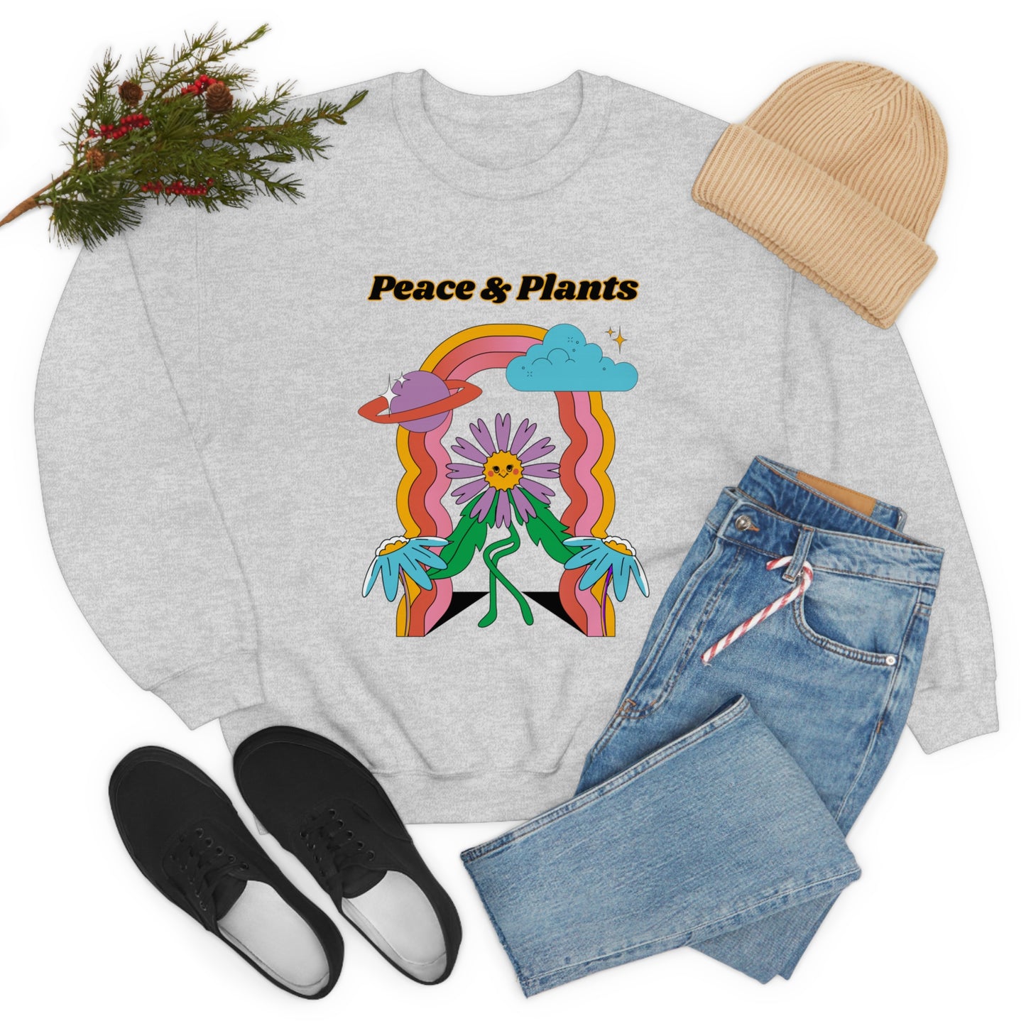 Peace & Plants Unisex Crewneck