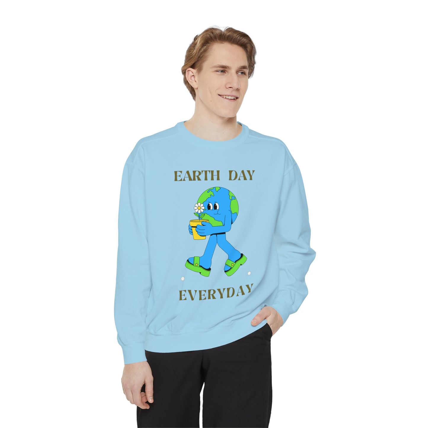 Earth Day Everyday Unisex Garment-Dyed Sweatshirt
