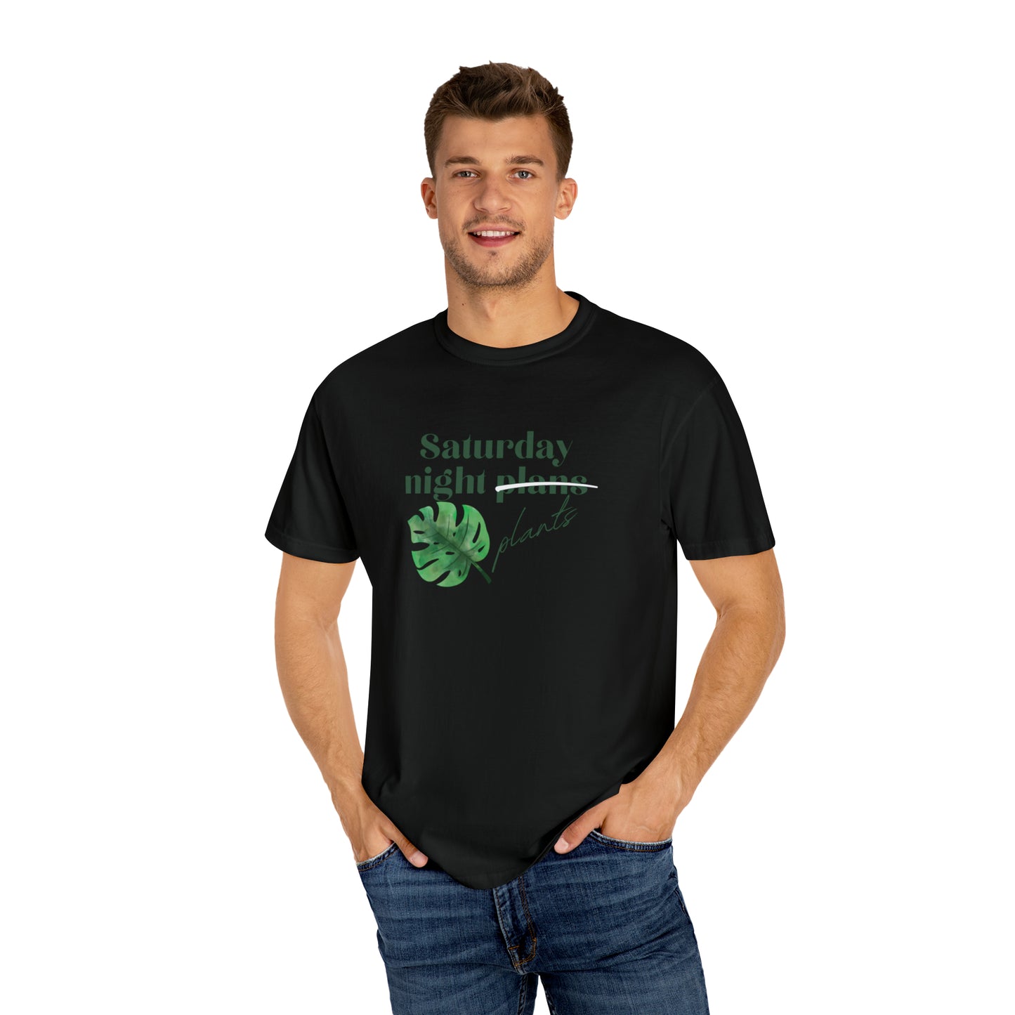 Saturday Night Plants Unisex Garment-Dyed T-shirt