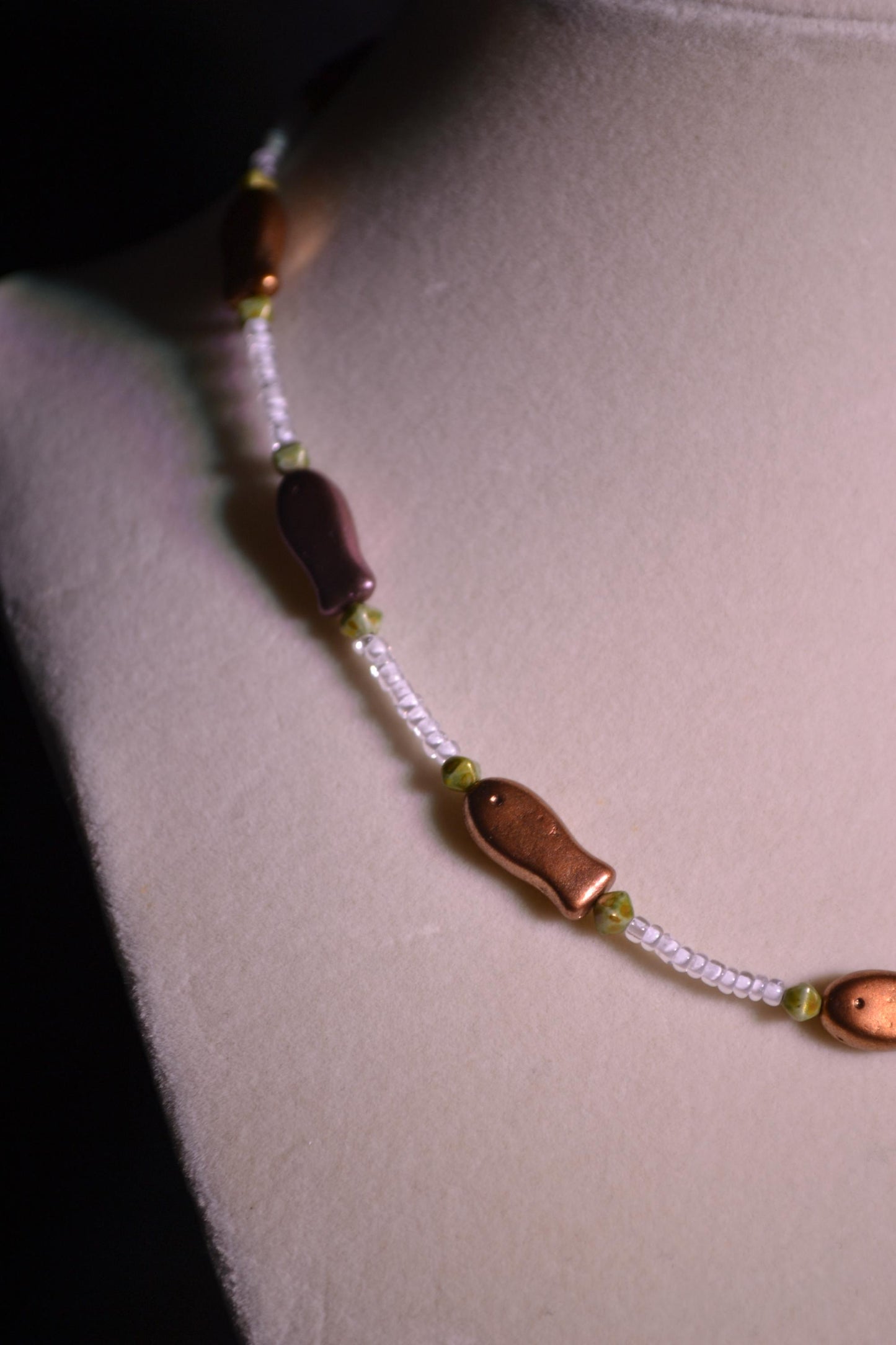 Fish Beaded Choker