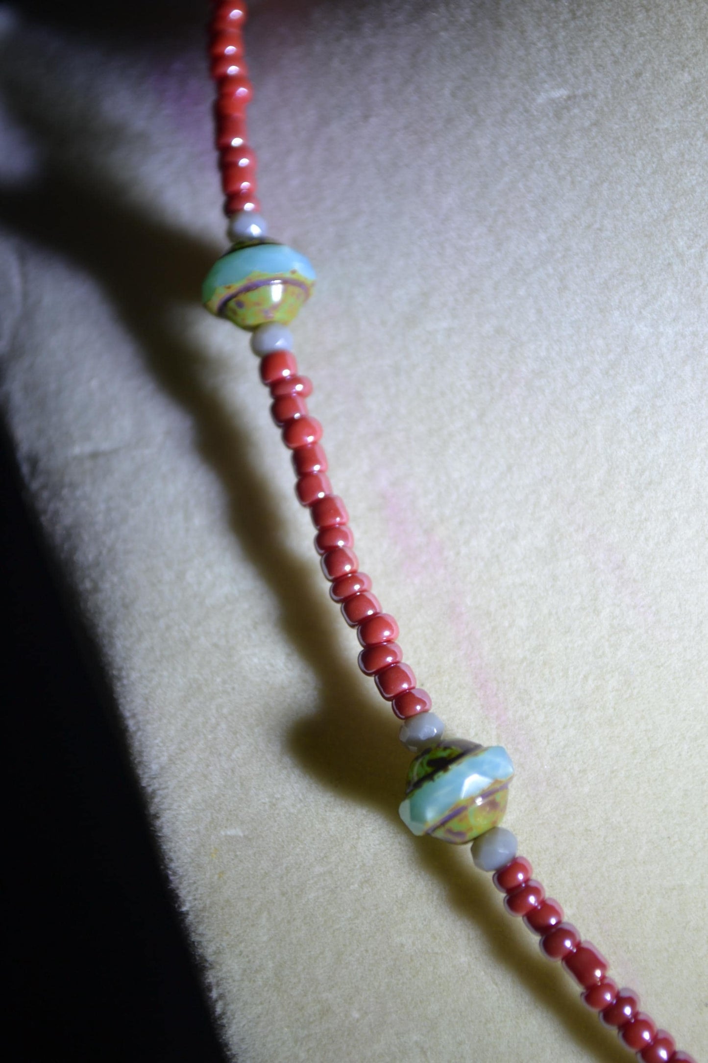Beaded Saturns necklace