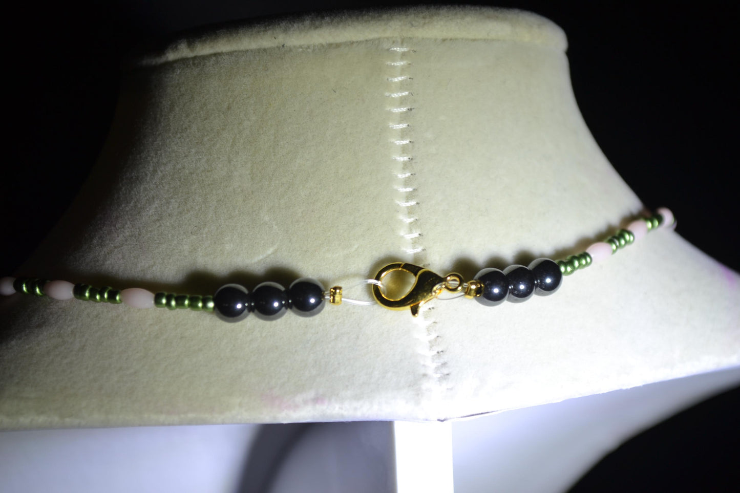 Spiderweb beaded necklace & bracelet set
