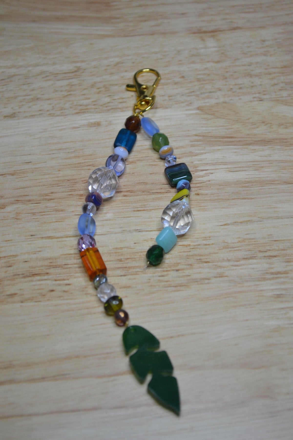 Glass Bead Bag Charms. Keychains