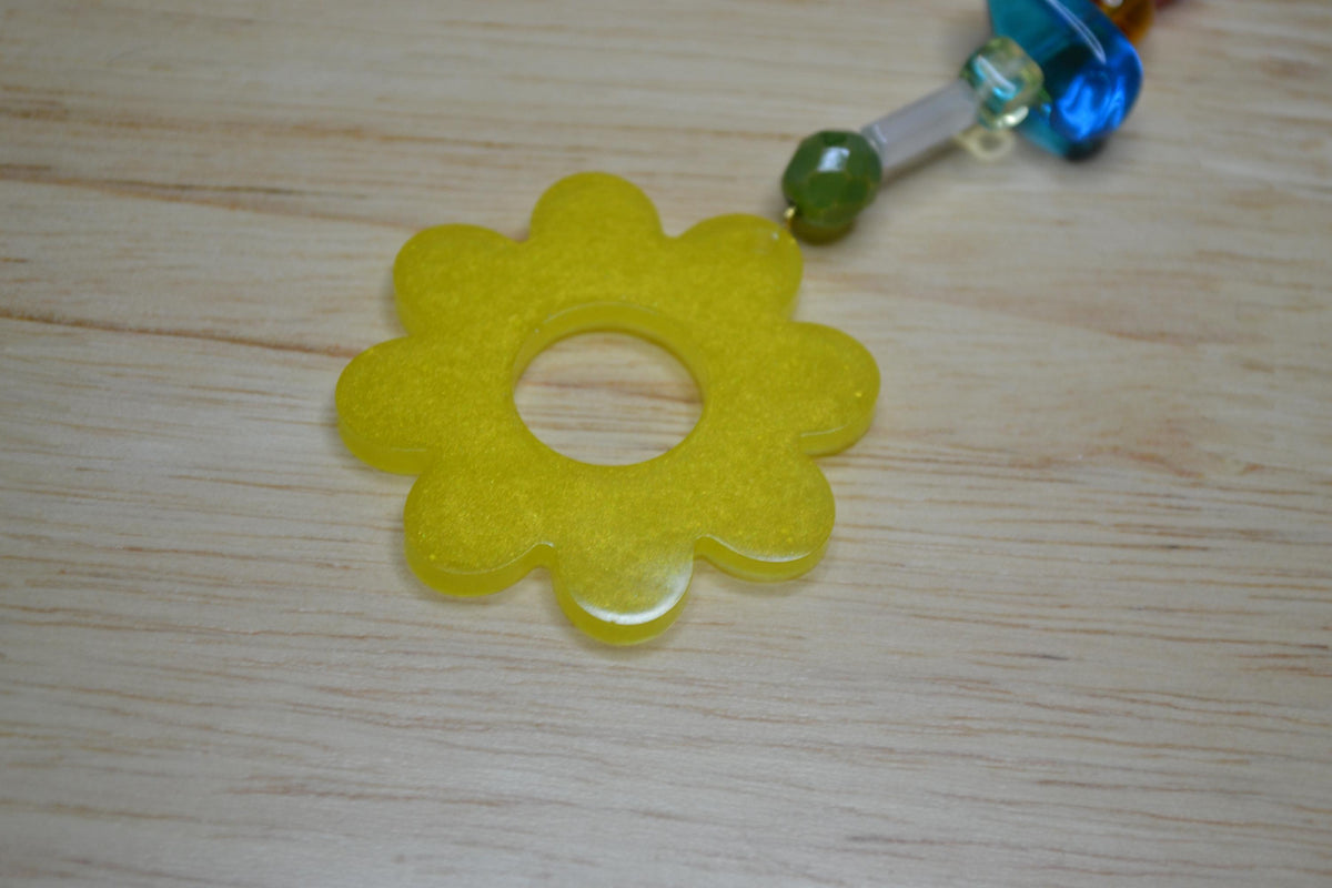 Glass Bead Bag Charms. Keychains