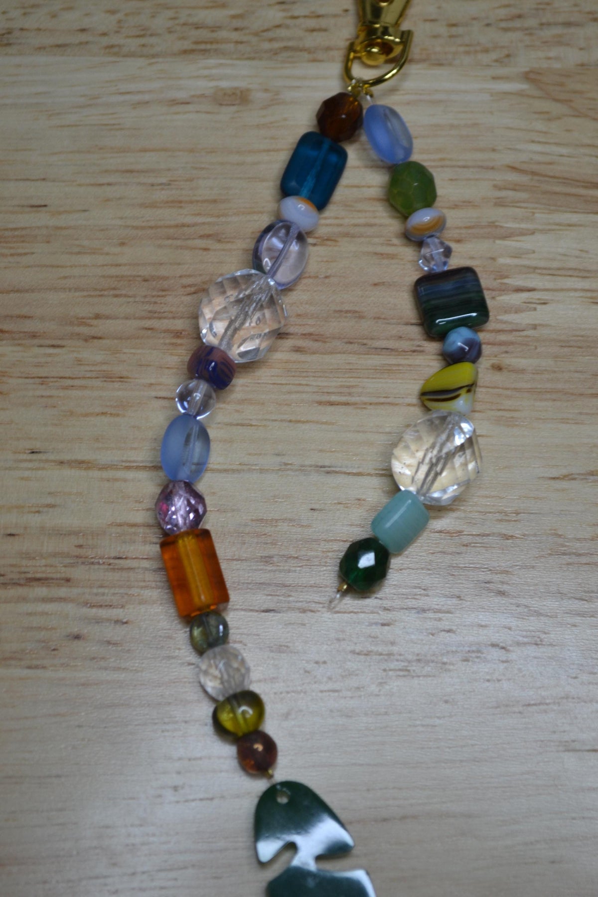 Glass Bead Bag Charms. Keychains