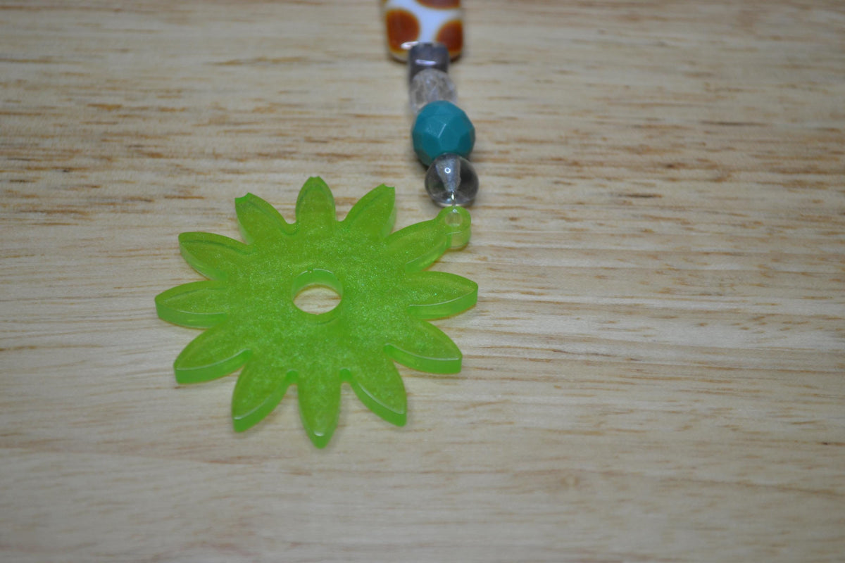 Glass Bead Bag Charms. Keychains