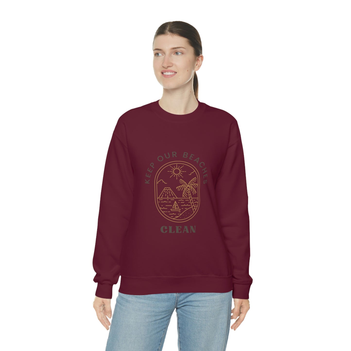 Clean Beaches Unisex Crewneck