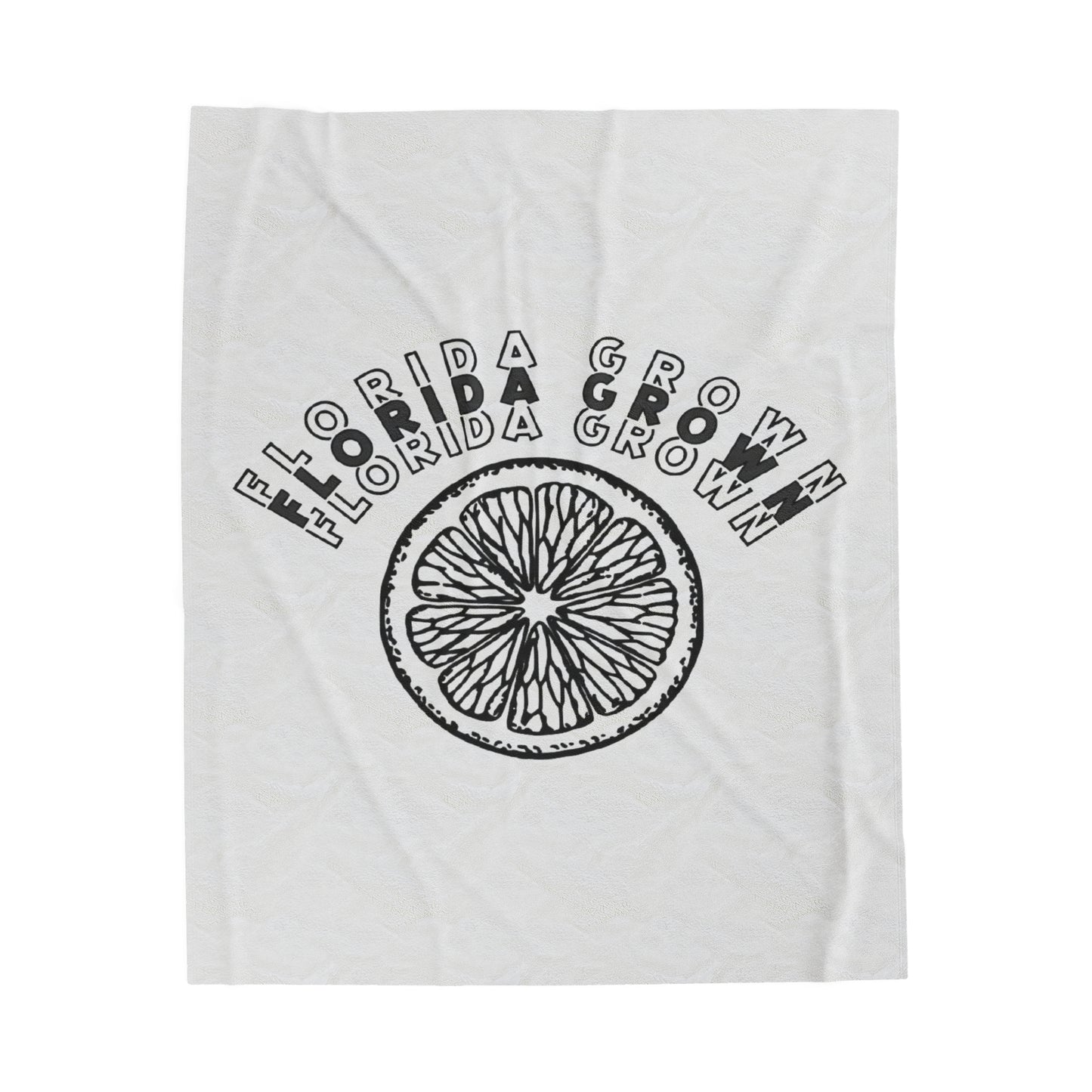 Florida Grown Velveteen Plush Blanket