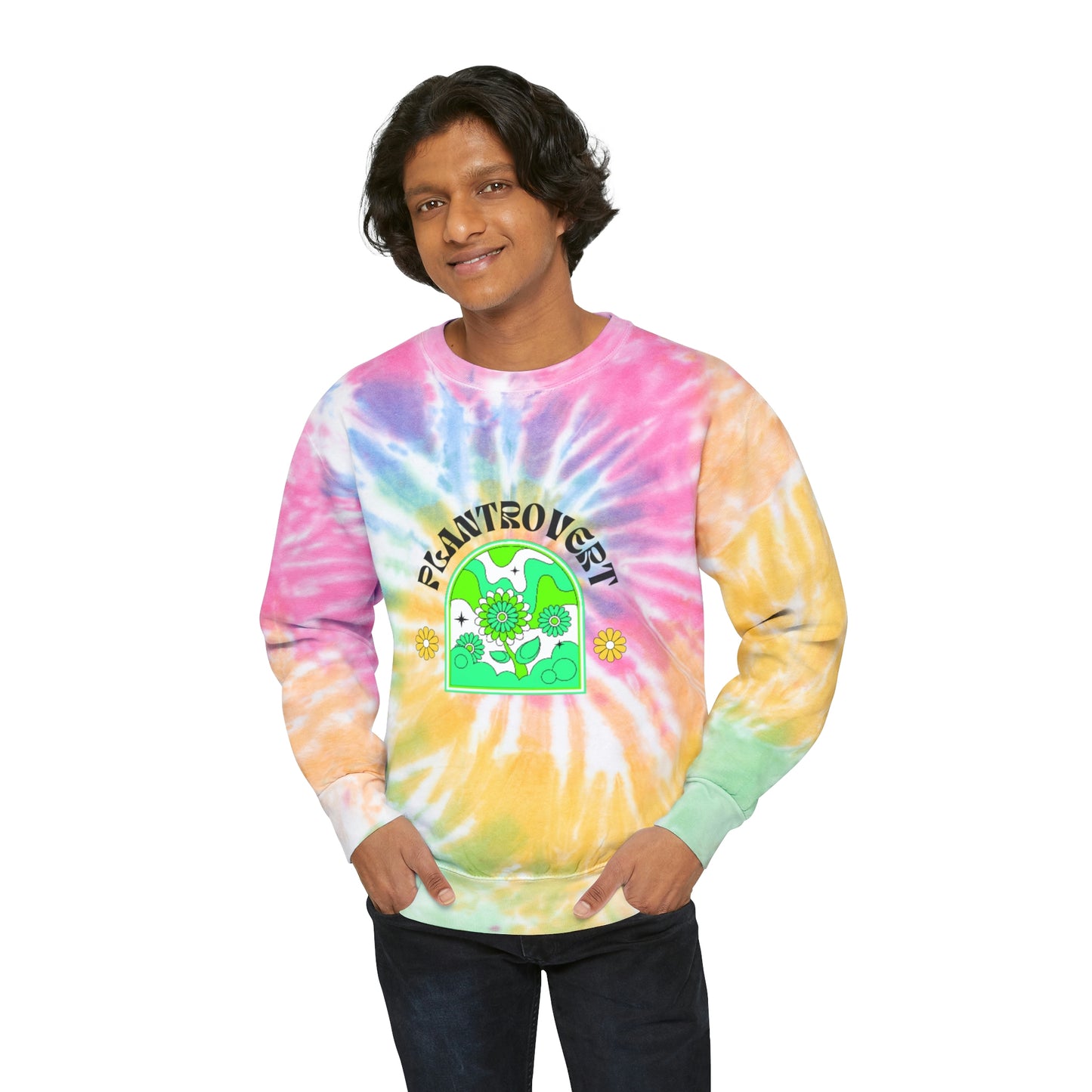 Plantrovert Unisex Tie-Dye Crewneck