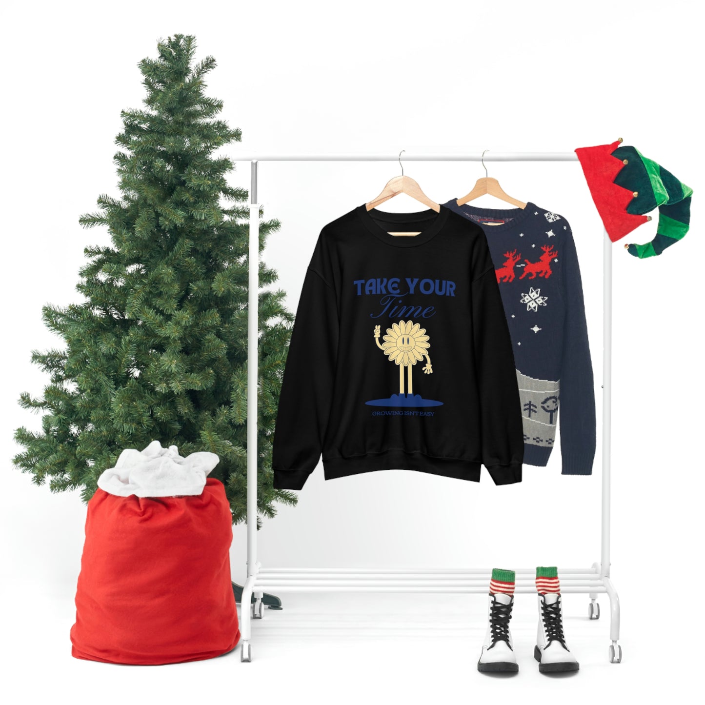 Growing Isn't Easy Unisex Crewneck