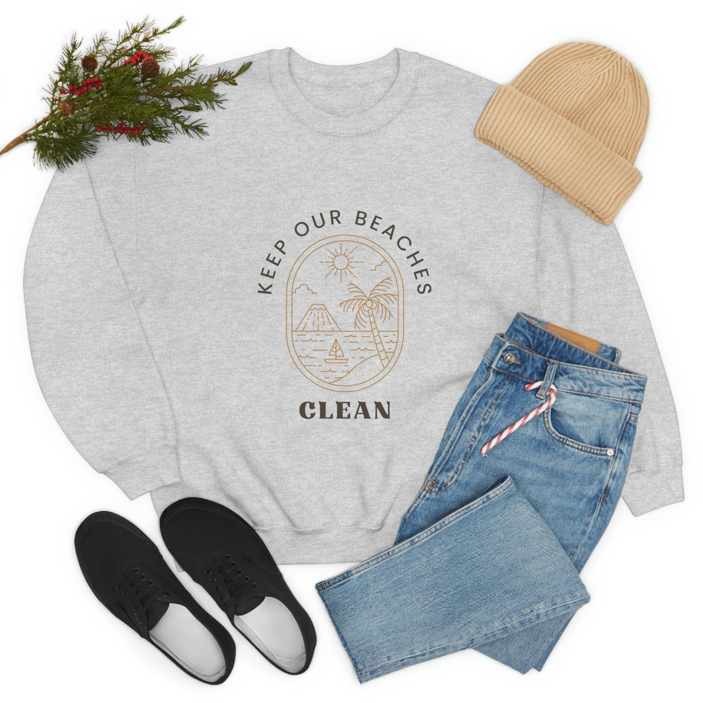 Clean Beaches Unisex Crewneck