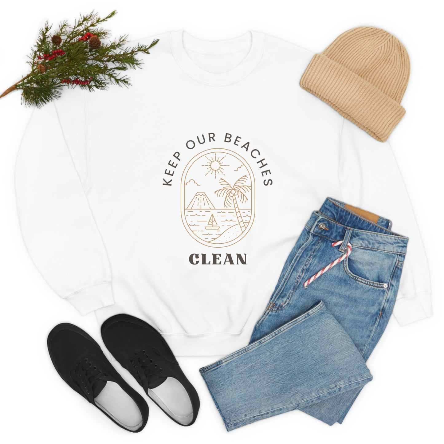 Clean Beaches Unisex Crewneck