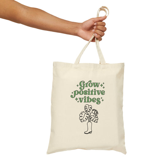 Grow Positive Canvas Tote Bag