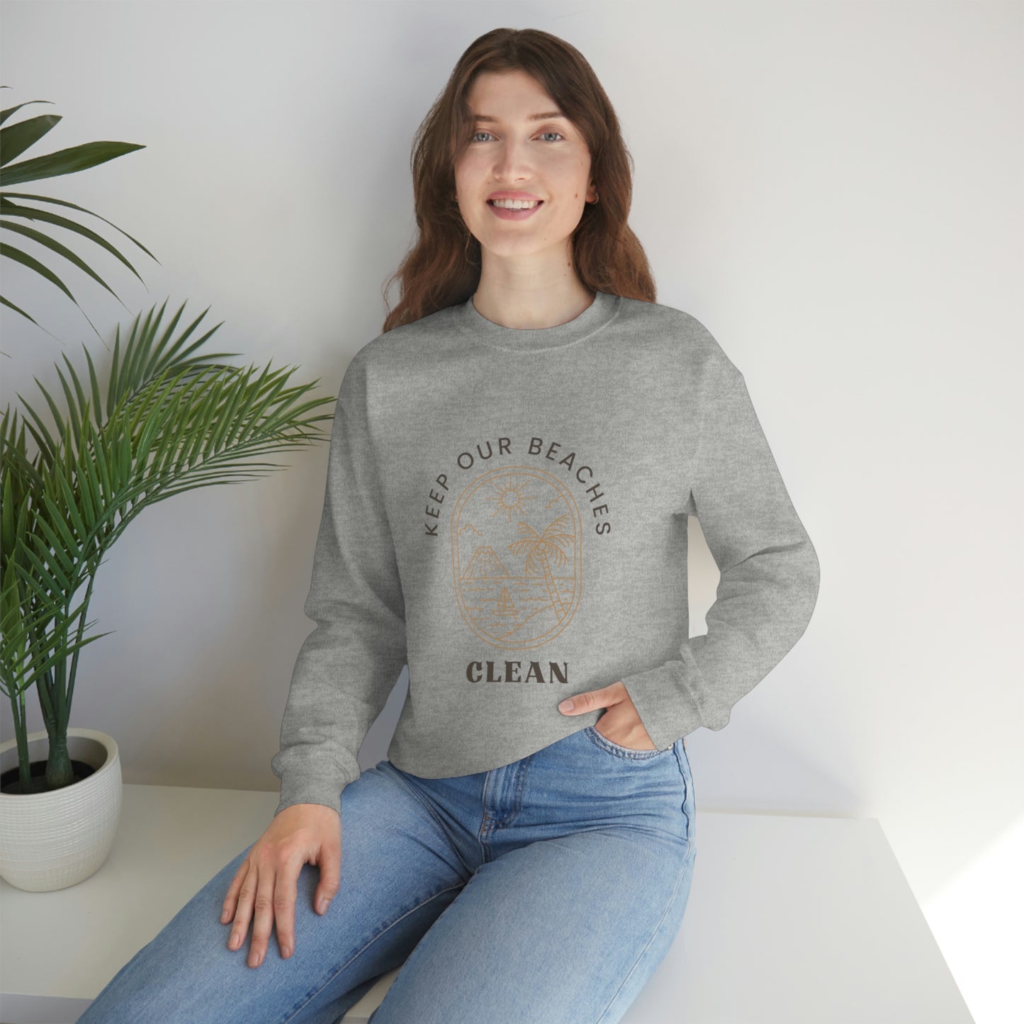 Clean Beaches Unisex Crewneck