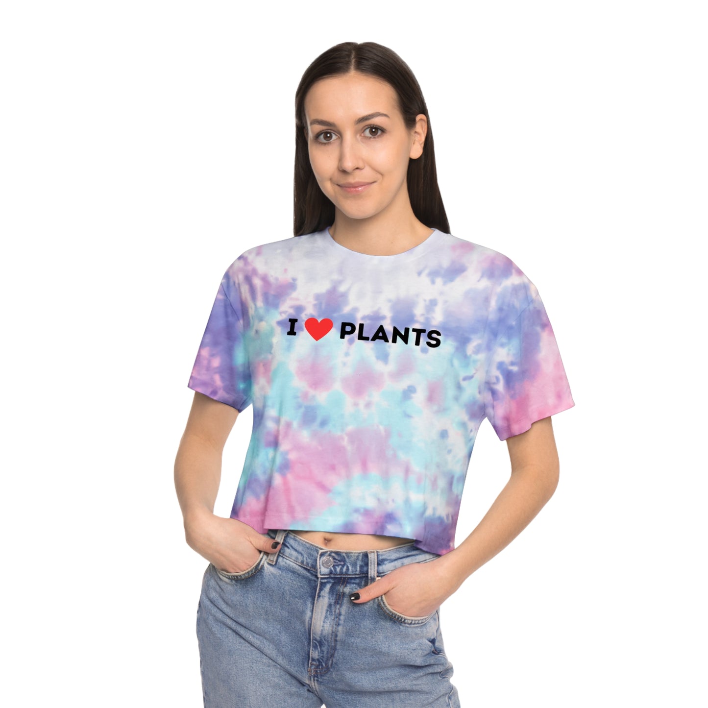Love Plants Tie-Dye Crop Tee