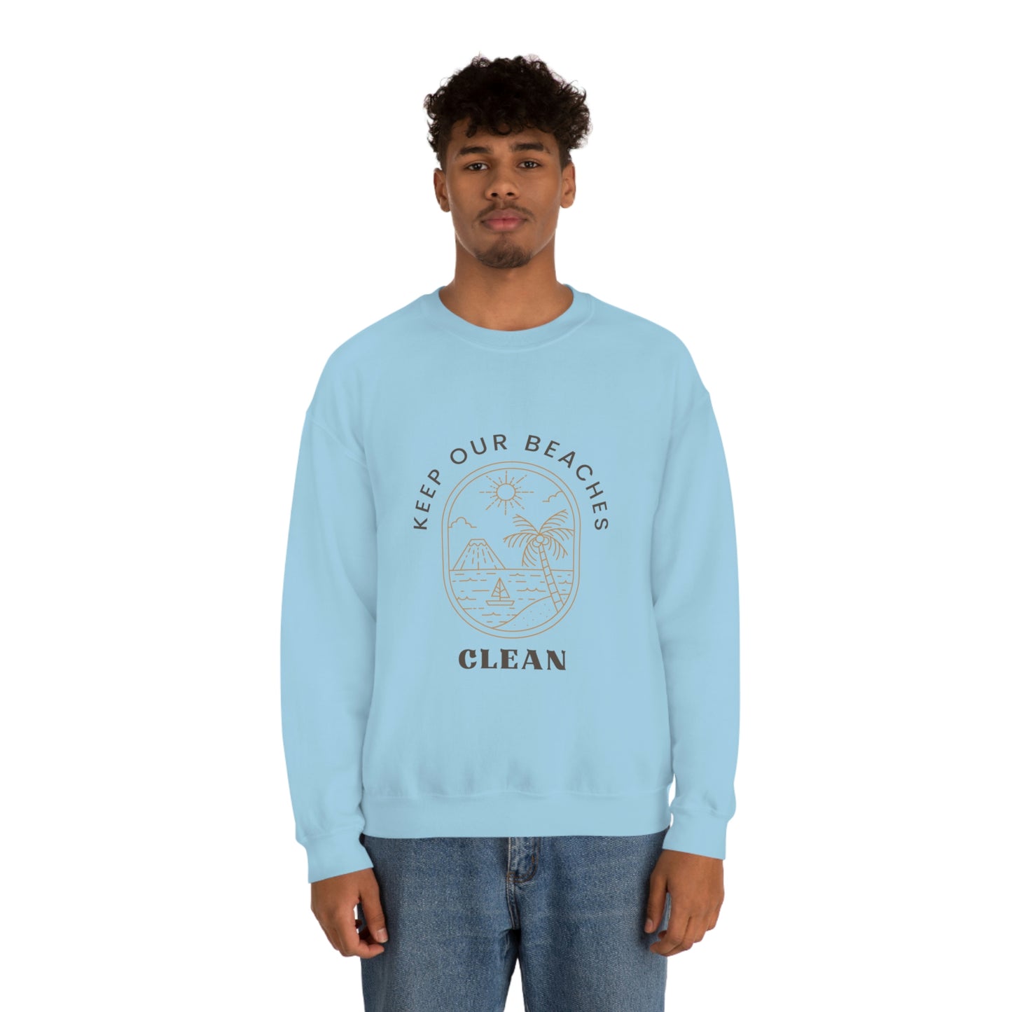 Clean Beaches Unisex Crewneck