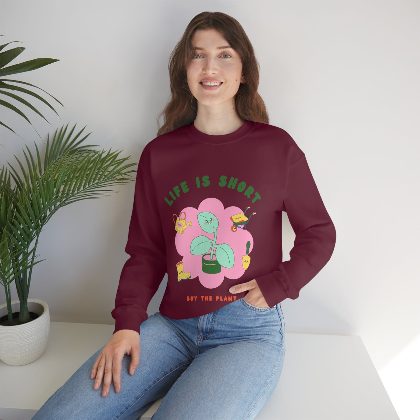 Life Is Short Unisex Crewneck