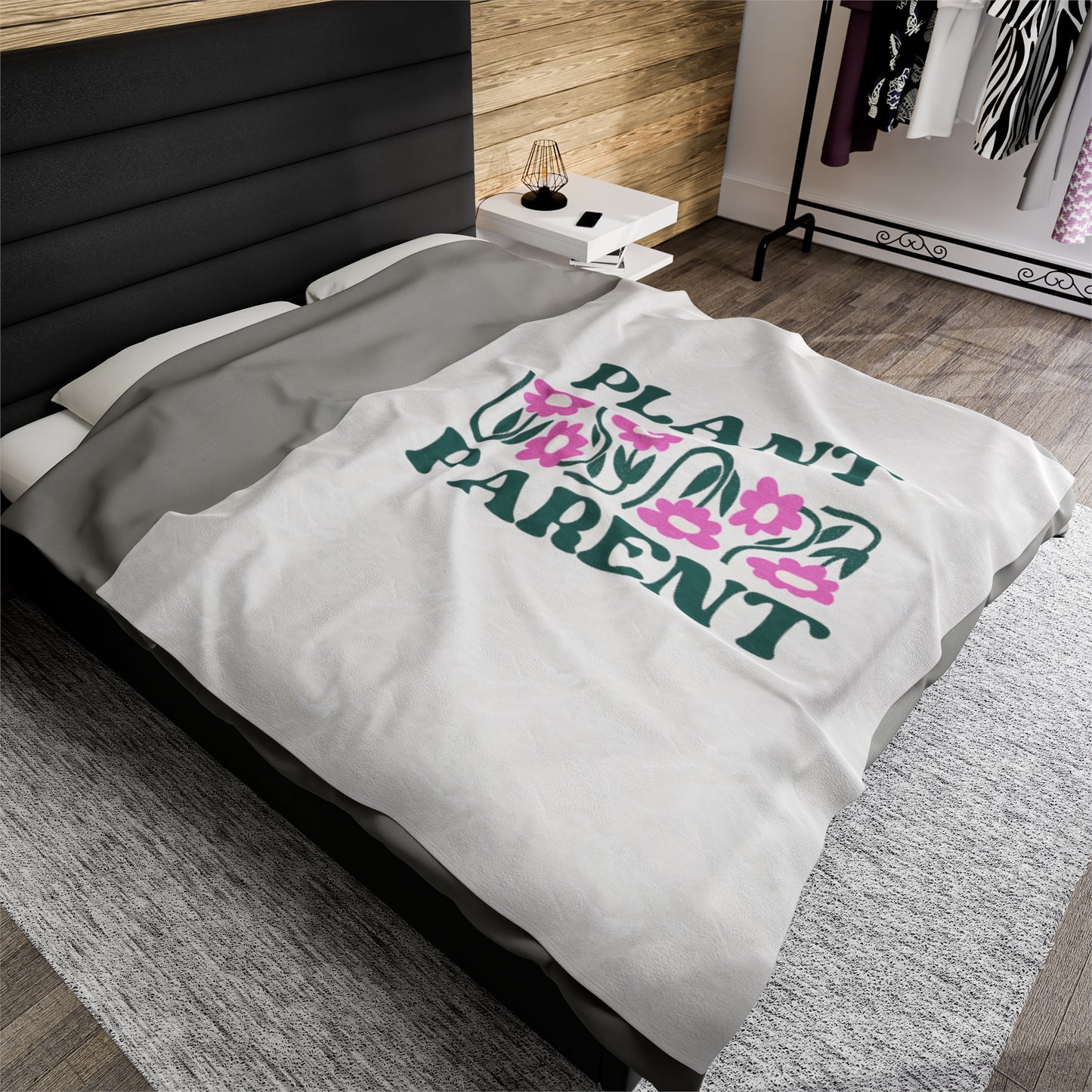 Plant Parent Velveteen Plush Blanket