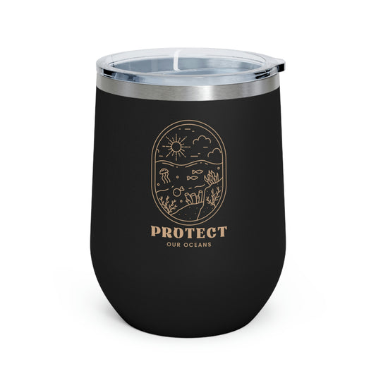 Protect Our Oceans Insulated Wine Tumbler