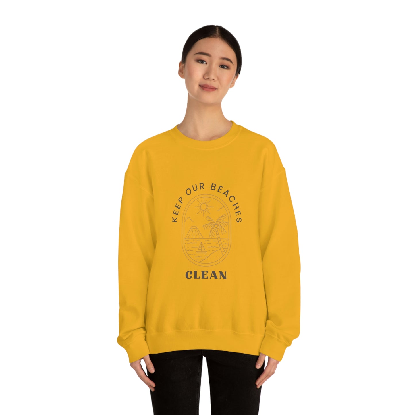 Clean Beaches Unisex Crewneck